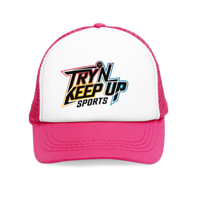 Active Sports Mesh Cap - 'Tryn Keep Up' Trucker Hat for Sports Enthusiasts