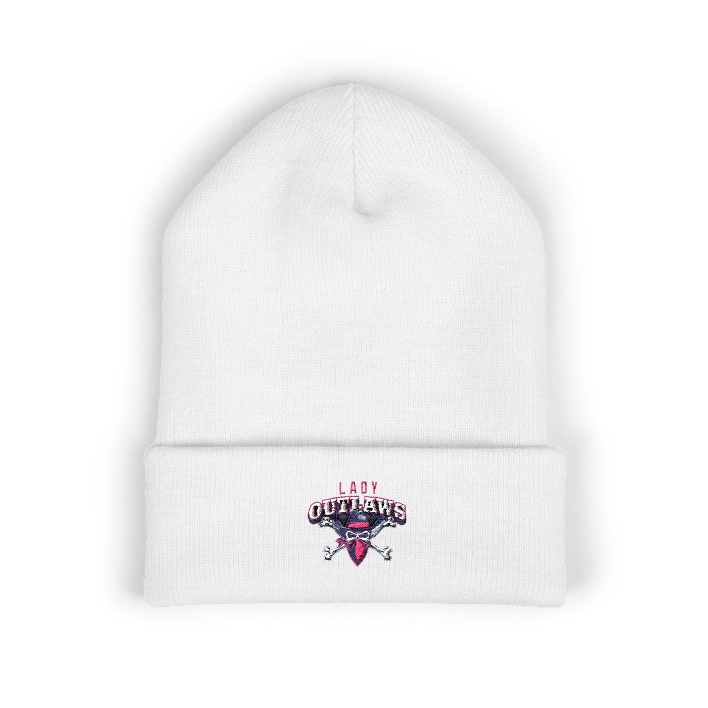 Lady Outlaws Embroidered Cuffed Beanie - Cozy Fashion for Adventurers