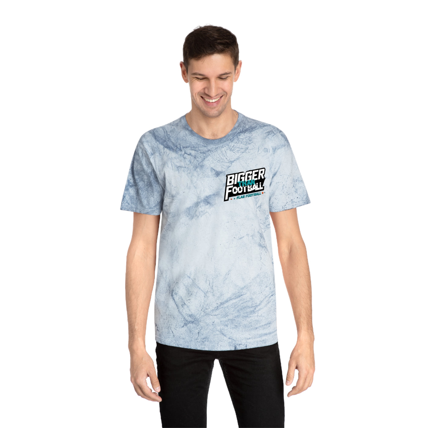 Bigger Football Unisex Tie-Dye T-Shirt - Color Blast Style