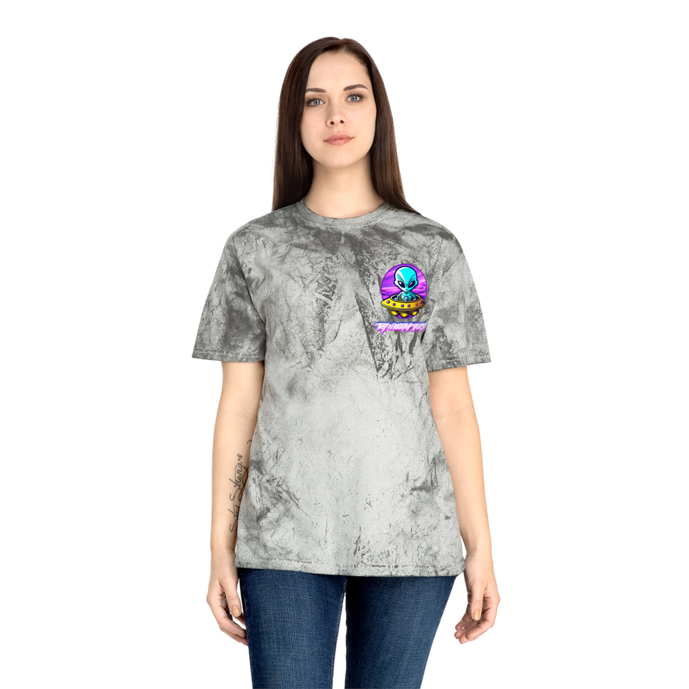 Colorful Alien Graphic Unisex T-Shirt - Perfect for Festivals & Casual Wear