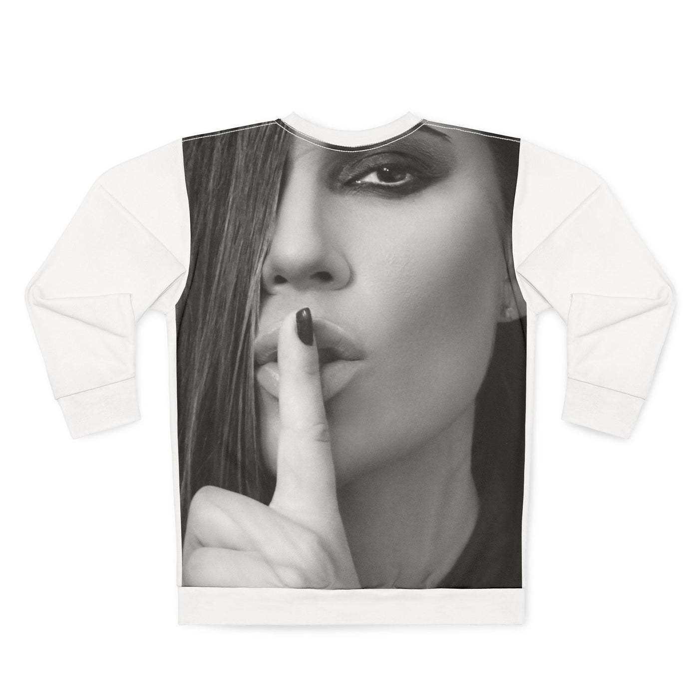 Courtnay Unisex Sweatshirt - Stylish Silence Graphic Sweatshirt for Trendsetters