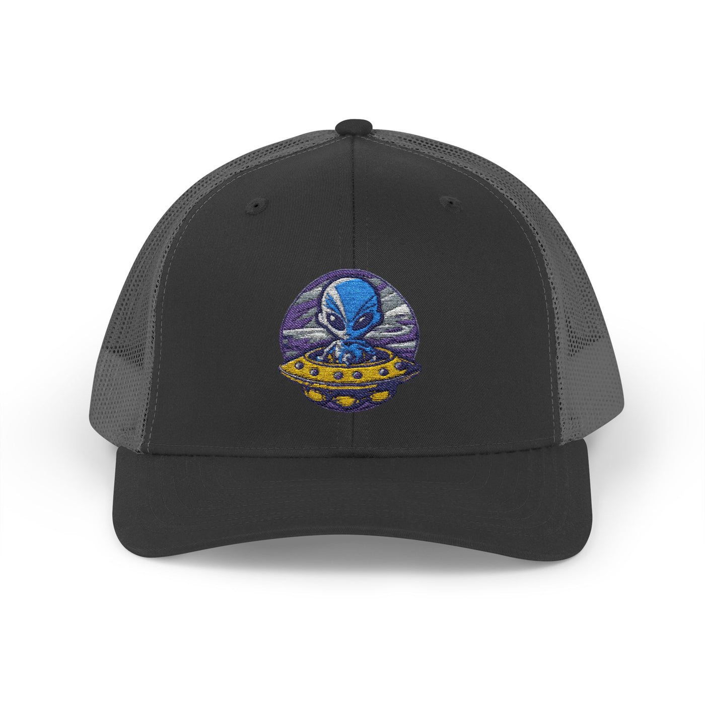 Alien UFO Snapback Trucker Cap - Fun & Trendy Hat for Sci-Fi Lovers