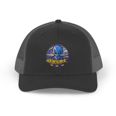 Alien UFO Snapback Trucker Cap - Fun & Trendy Hat for Sci-Fi Lovers