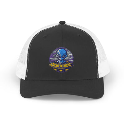 Alien UFO Snapback Trucker Cap - Fun & Trendy Hat for Sci-Fi Lovers