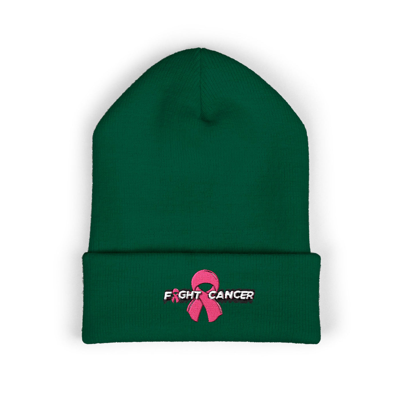 Pink Ribbon Classic Cuffed Beanie