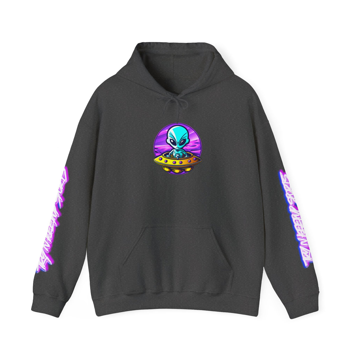 Retro Alien Graphic Hoodie - Unisex Heavy Blend™ Sweatshirt