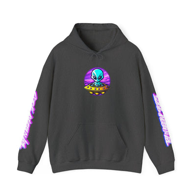 Retro Alien Graphic Hoodie - Unisex Heavy Blend™ Sweatshirt