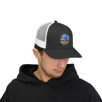 Alien UFO Snapback Trucker Cap - Fun & Trendy Hat for Sci-Fi Lovers