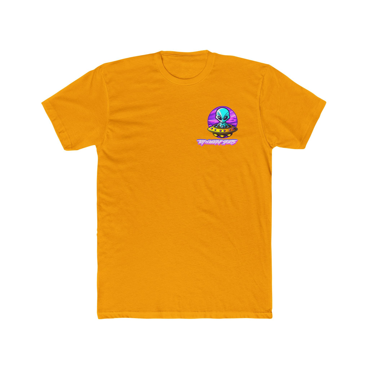 Unisex Cotton Crew Tee - Alien Encounter Graphic T-shirt