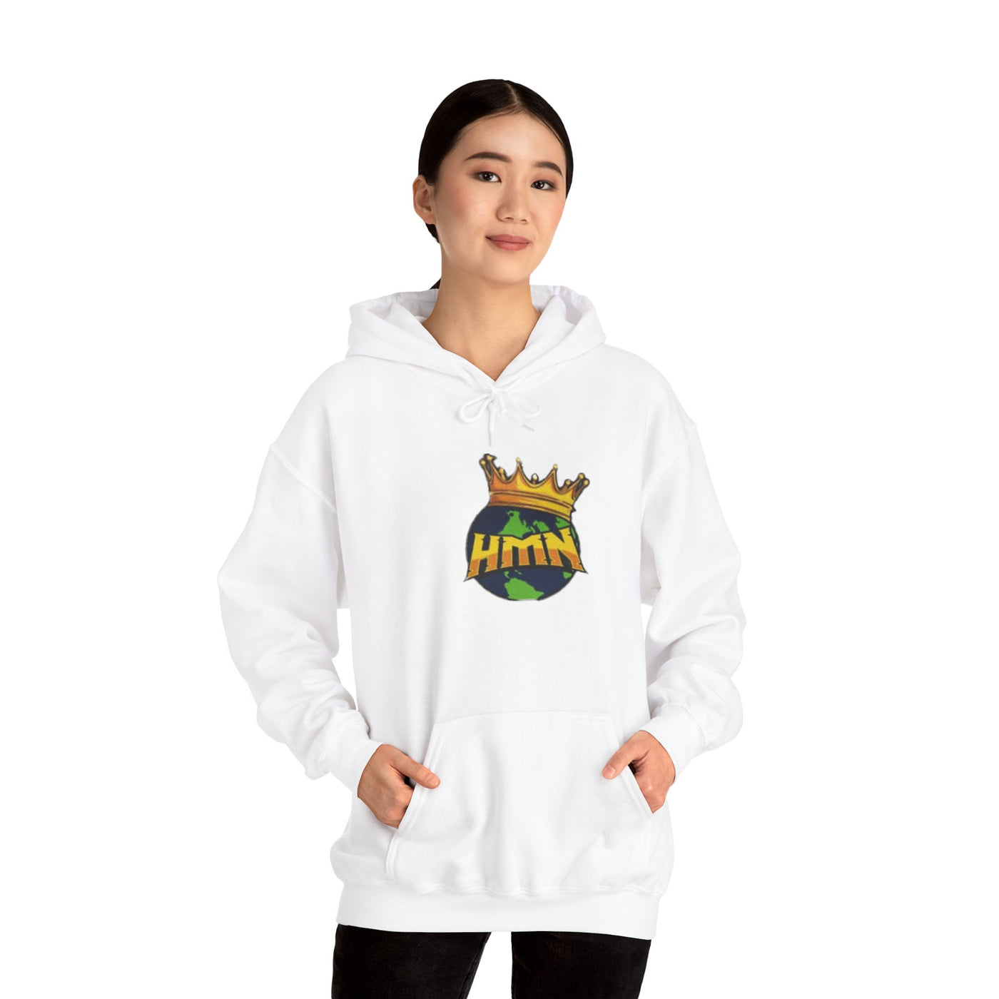 HMN Crown Graphic Unisex Heavy Blend™ Hoodie - Comfortable Streetwear for Everyday Style