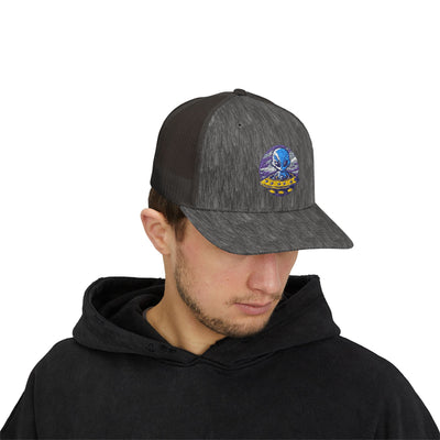 Alien UFO Snapback Trucker Cap - Fun & Trendy Hat for Sci-Fi Lovers