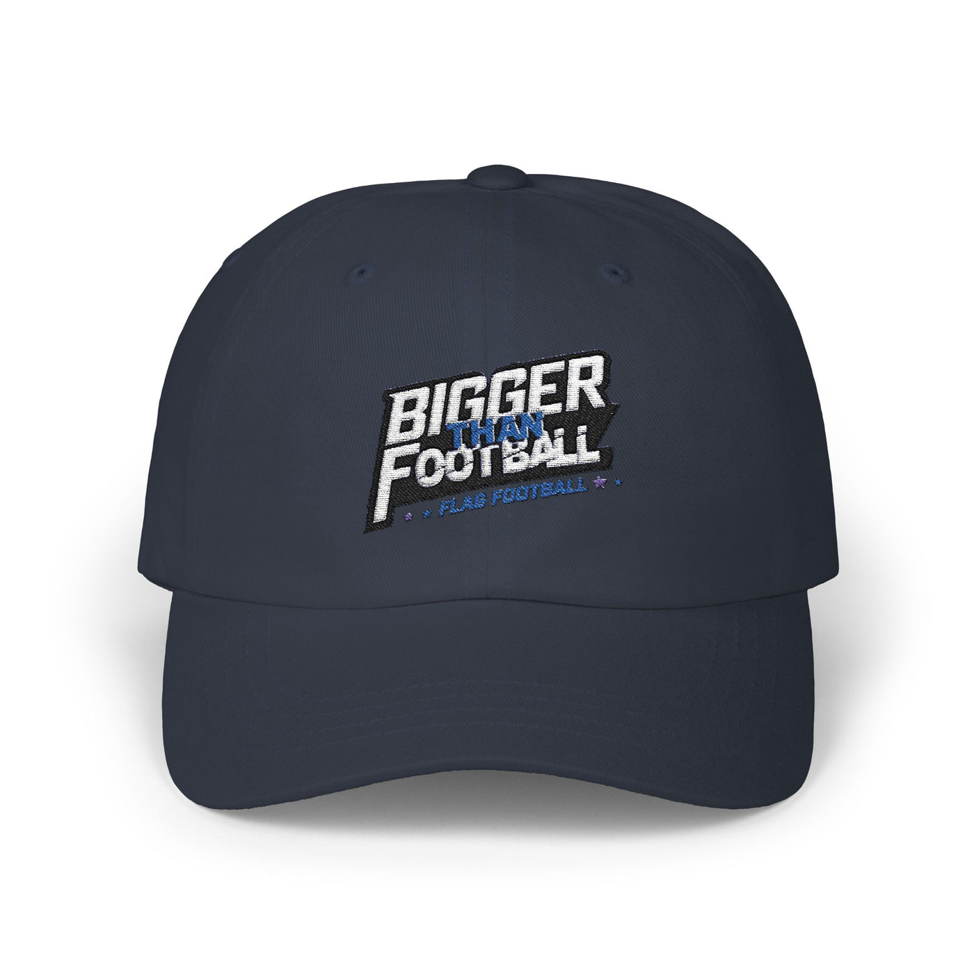 Bigger Than Football Classic Dad Cap - Casual White Hat for Sports Lovers