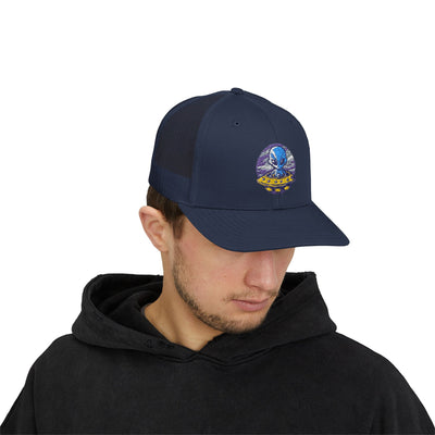 Alien UFO Snapback Trucker Cap - Fun & Trendy Hat for Sci-Fi Lovers