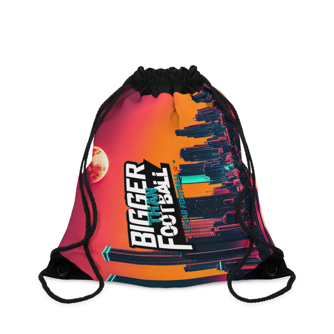 Vibrant Cityscape Drawstring Bag - Perfect for Travel and Festivals