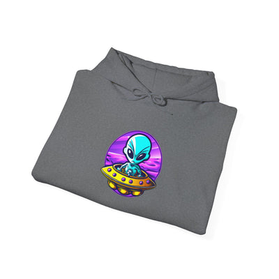 Retro Alien Graphic Hoodie - Unisex Heavy Blend™ Sweatshirt
