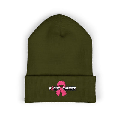 Pink Ribbon Classic Cuffed Beanie