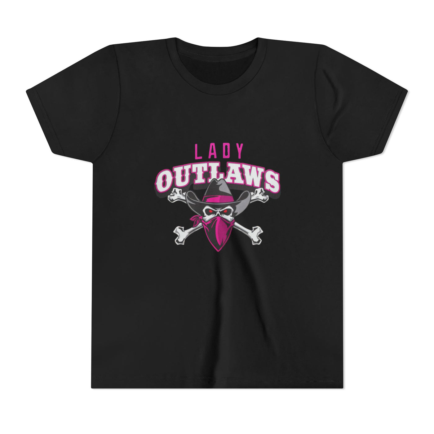 Lady Outlaws Youth Tee - Fun and Edgy Short Sleeve T-Shirt for Young Rebels