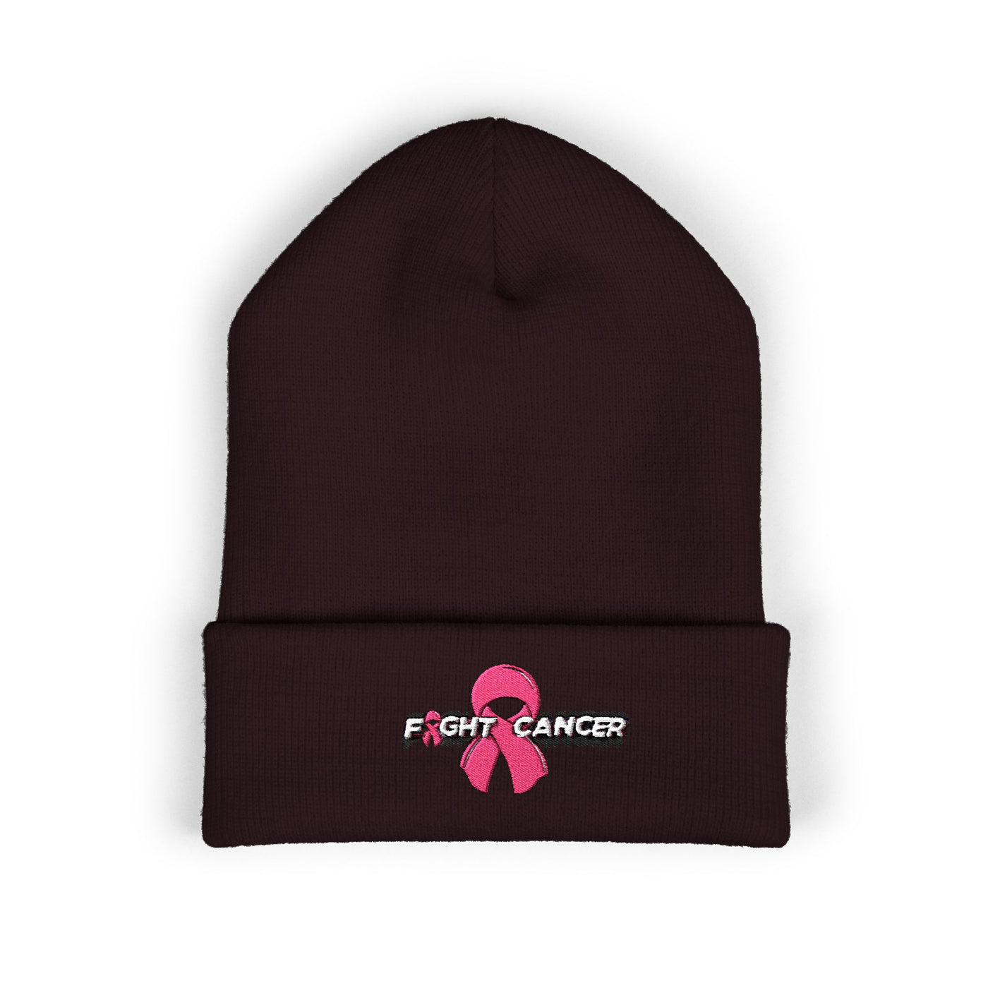 Pink Ribbon Classic Cuffed Beanie