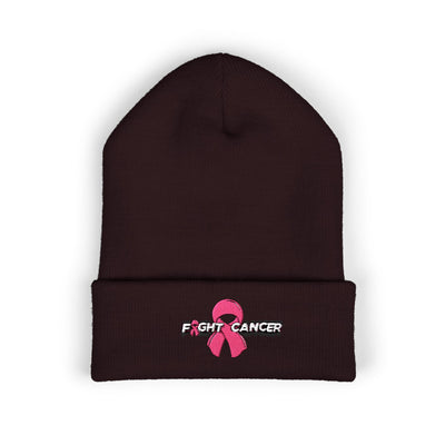 Pink Ribbon Classic Cuffed Beanie
