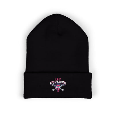 Lady Outlaws Embroidered Cuffed Beanie - Cozy Fashion for Adventurers