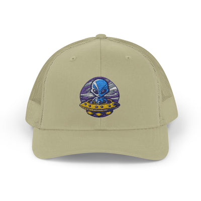Alien UFO Snapback Trucker Cap - Fun & Trendy Hat for Sci-Fi Lovers