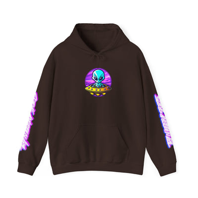 Retro Alien Graphic Hoodie - Unisex Heavy Blend™ Sweatshirt