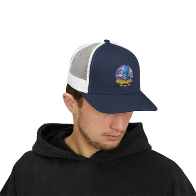 Alien UFO Snapback Trucker Cap - Fun & Trendy Hat for Sci-Fi Lovers