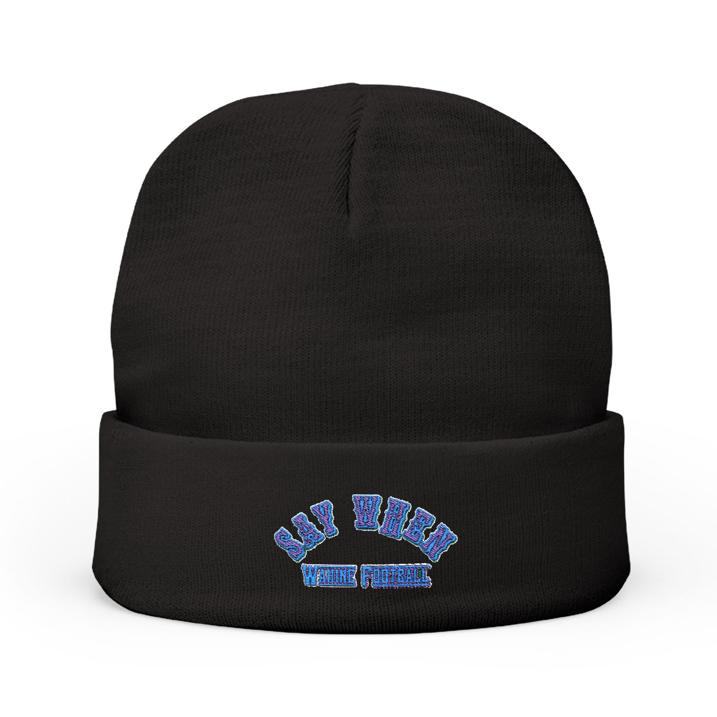 Say When Stylish Embroidered Knit Beanie
