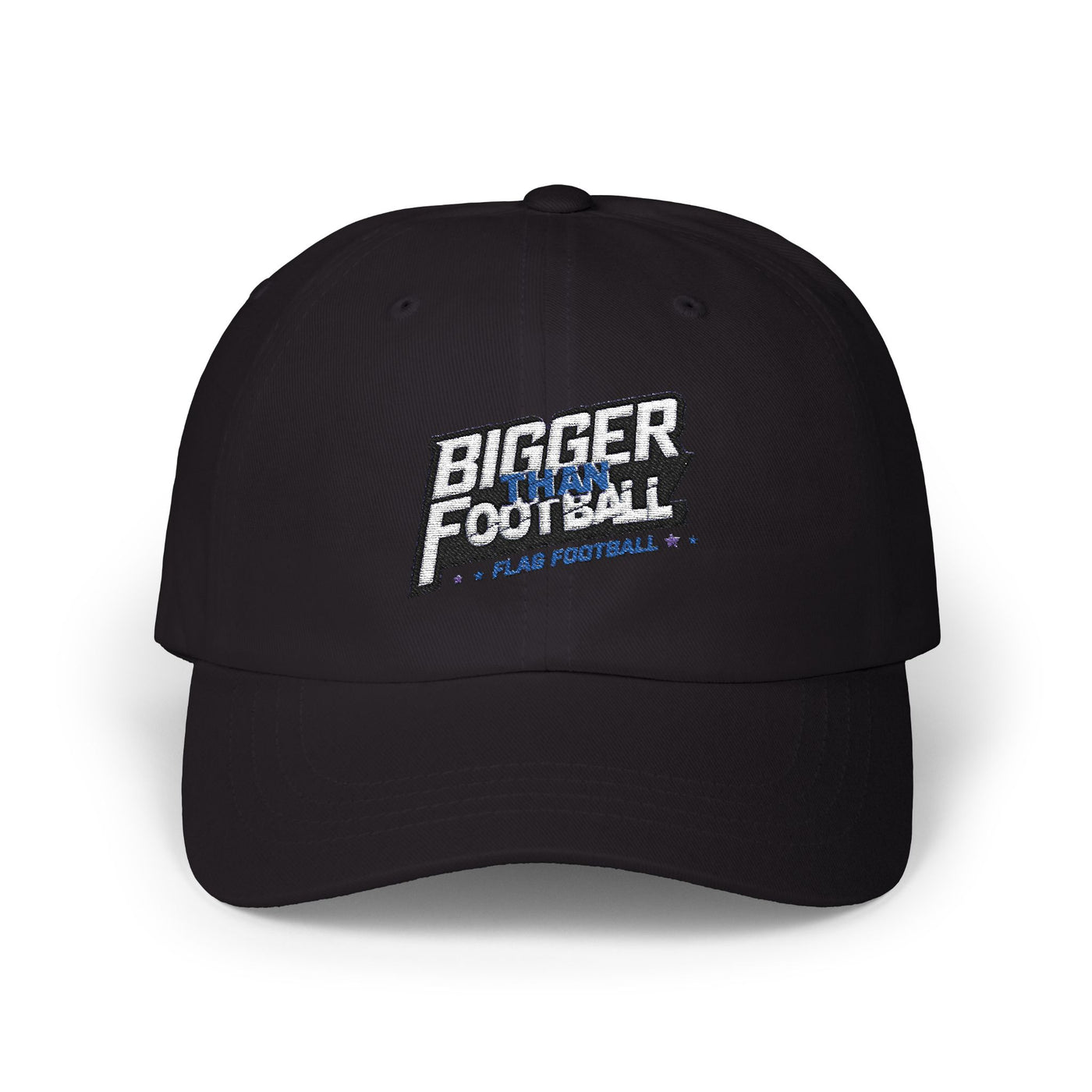 Bigger Than Football Classic Dad Cap - Casual White Hat for Sports Lovers