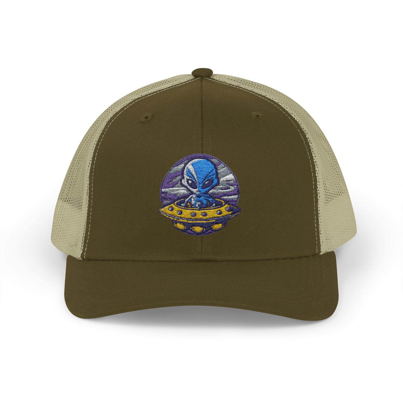 Alien UFO Snapback Trucker Cap - Fun & Trendy Hat for Sci-Fi Lovers