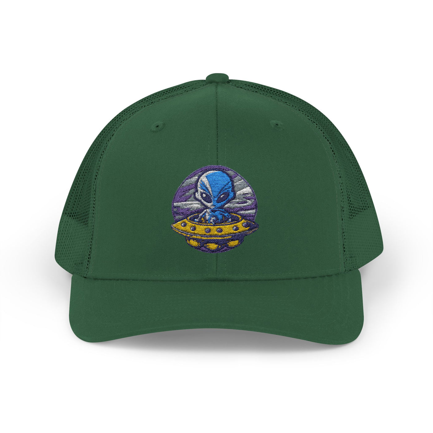 Alien UFO Snapback Trucker Cap - Fun & Trendy Hat for Sci-Fi Lovers