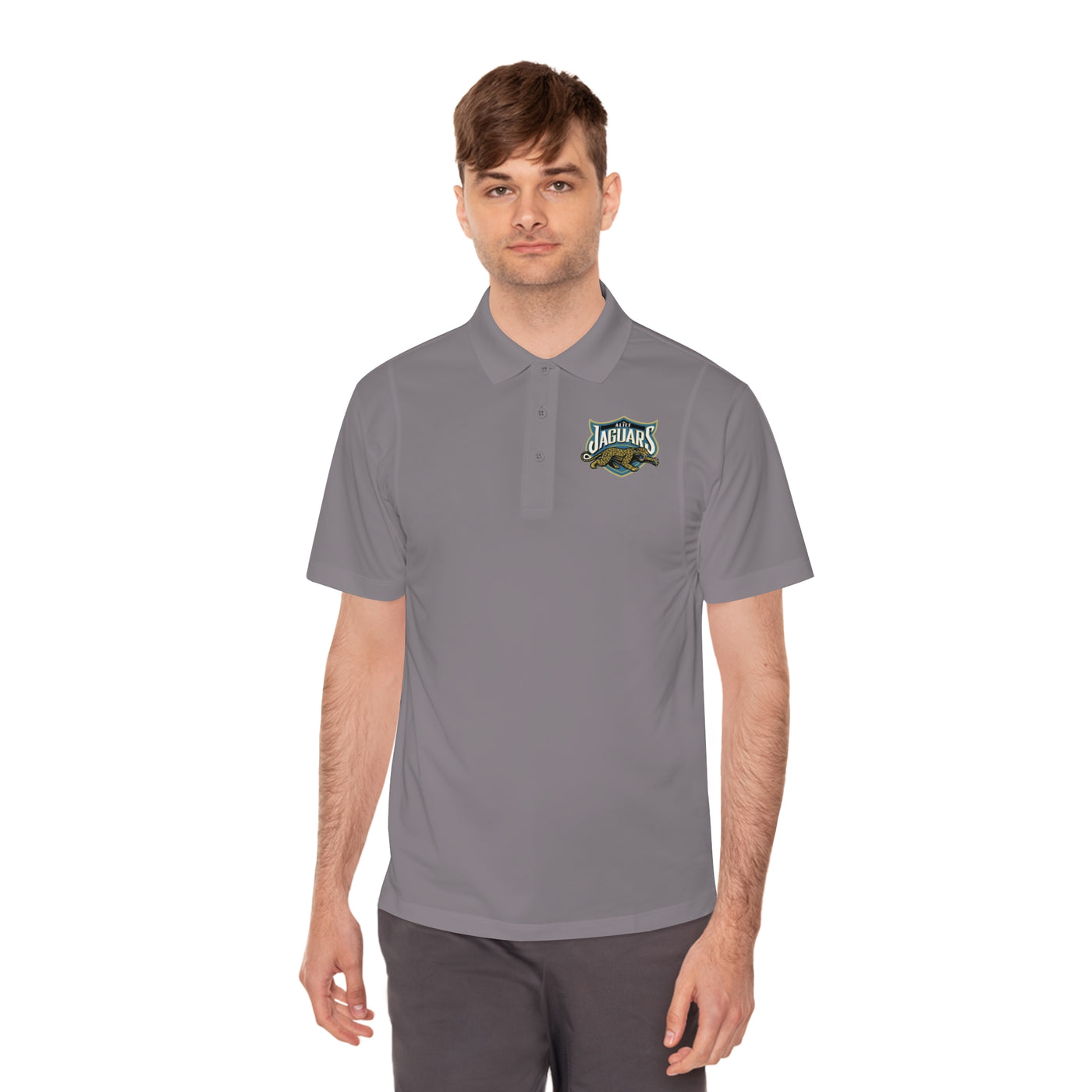 Alief Jaguars Men's Sport Polo Shirt - Perfect for Game Day or Casual Outings