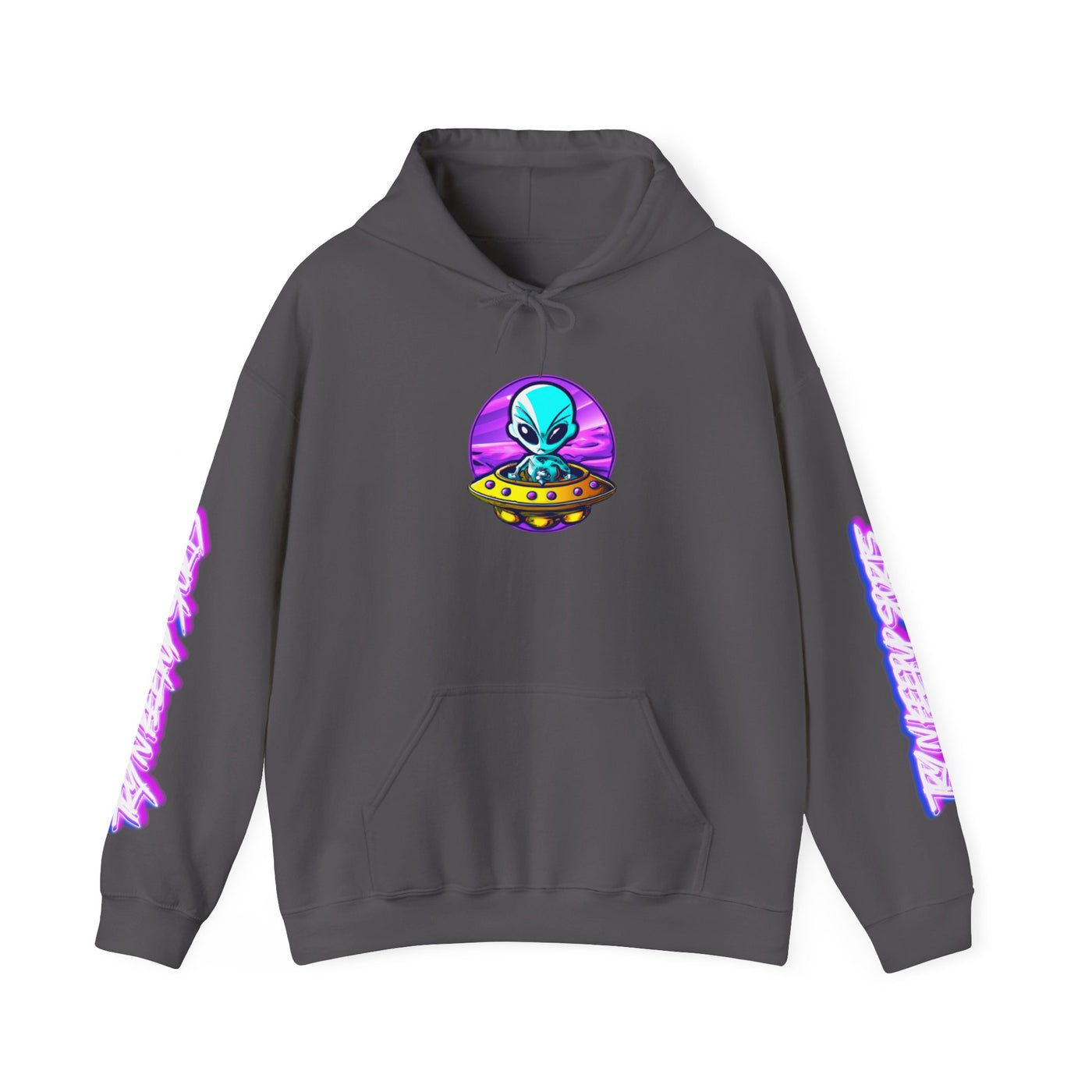 Retro Alien Graphic Hoodie - Unisex Heavy Blend™ Sweatshirt
