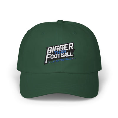Bigger Than Football Classic Dad Cap - Casual White Hat for Sports Lovers