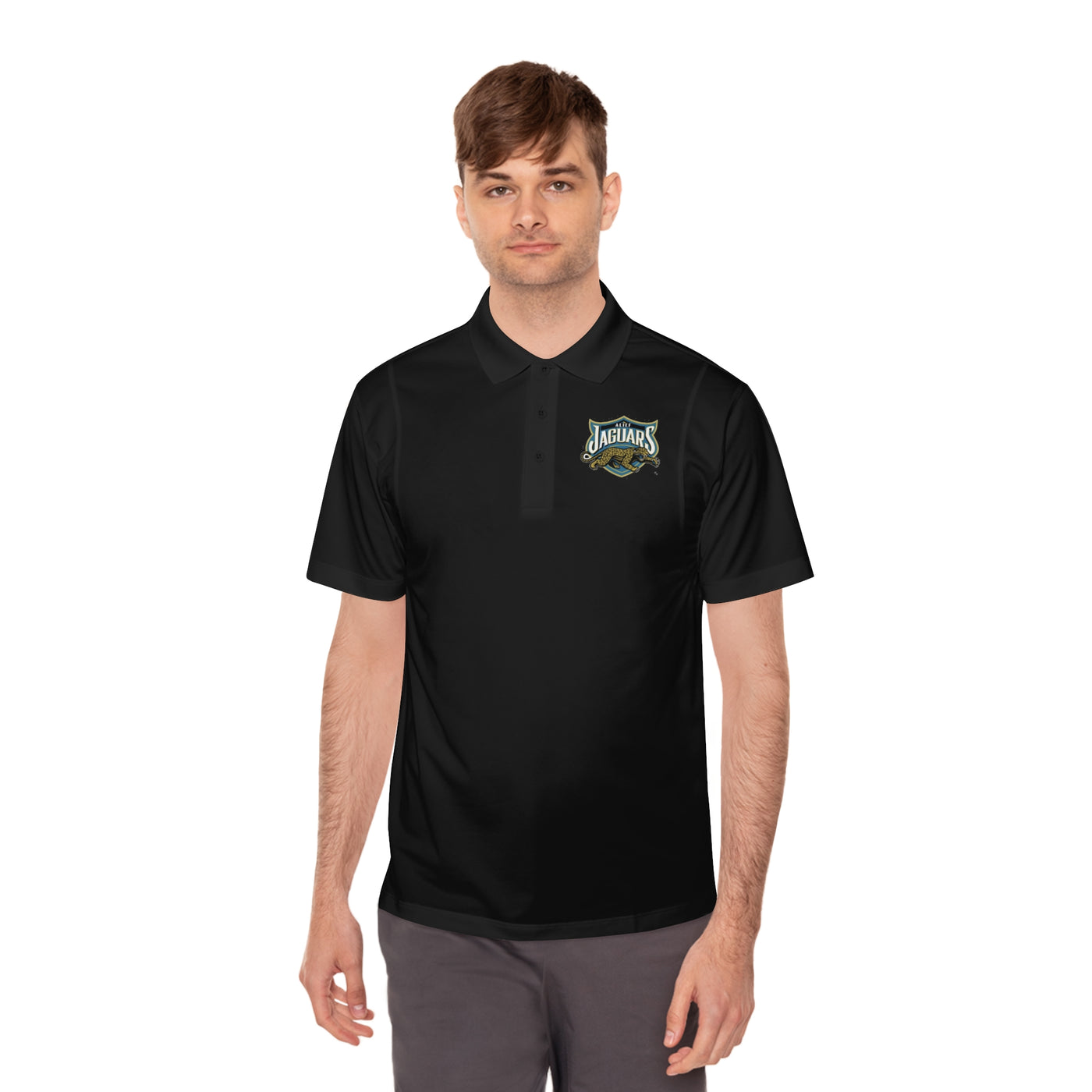 Alief Jaguars Men's Sport Polo Shirt - Perfect for Game Day or Casual Outings