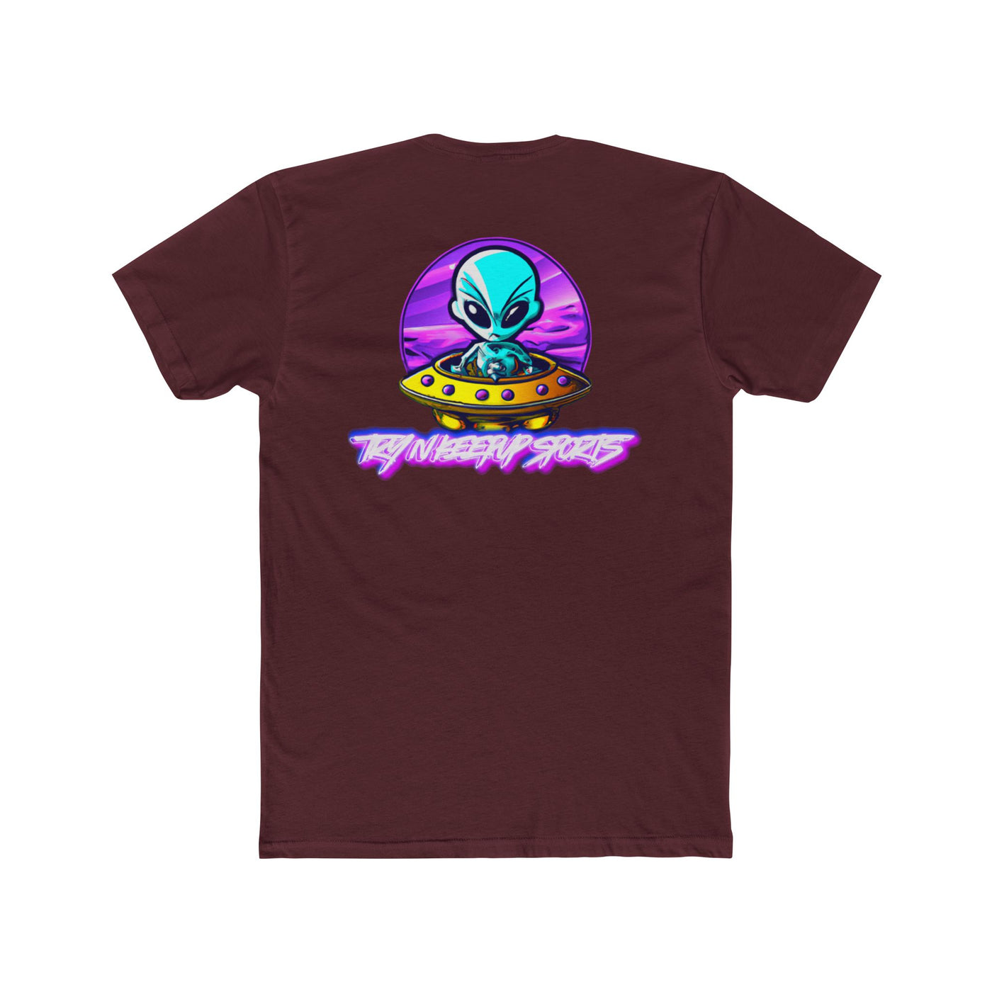 Unisex Cotton Crew Tee - Alien Encounter Graphic T-shirt