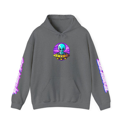 Retro Alien Graphic Hoodie - Unisex Heavy Blend™ Sweatshirt