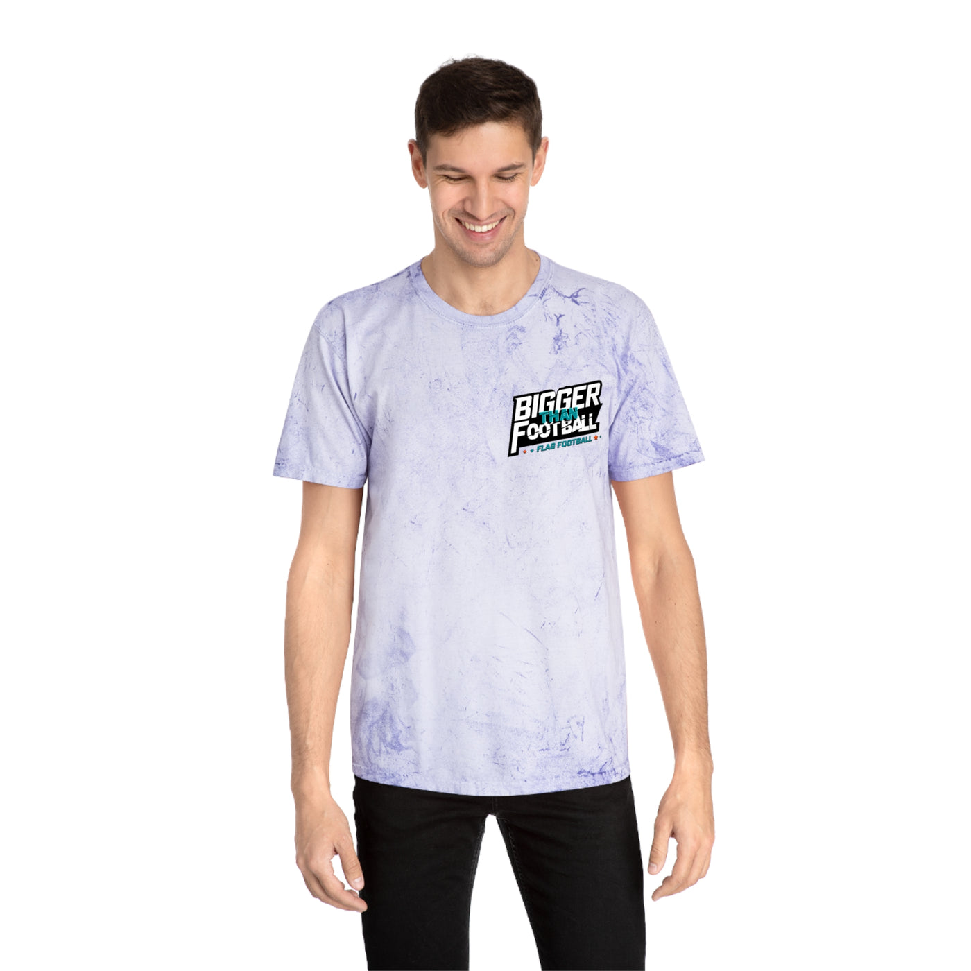 Bigger Football Unisex Tie-Dye T-Shirt - Color Blast Style