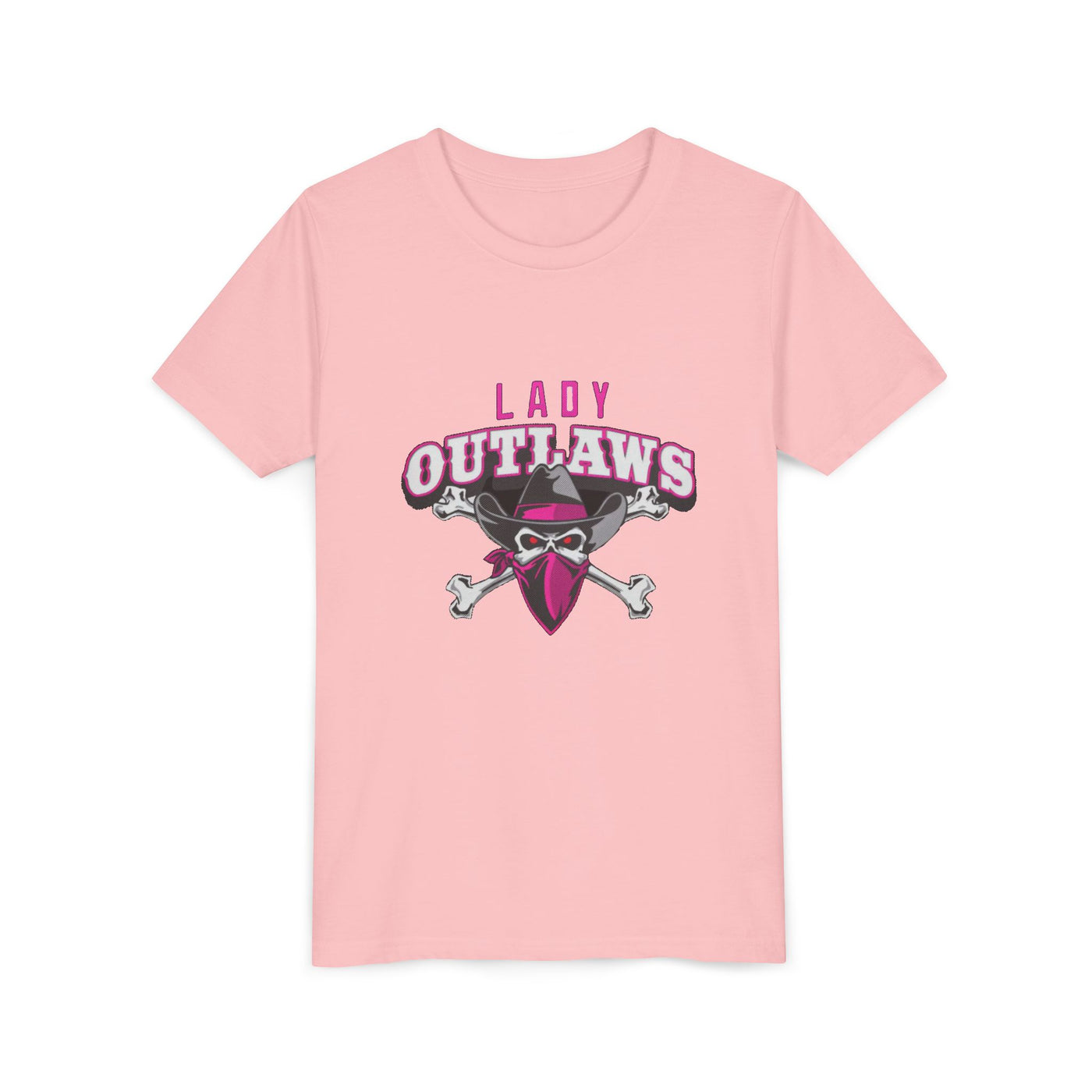 Lady Outlaws Youth Tee - Fun and Edgy Short Sleeve T-Shirt for Young Rebels