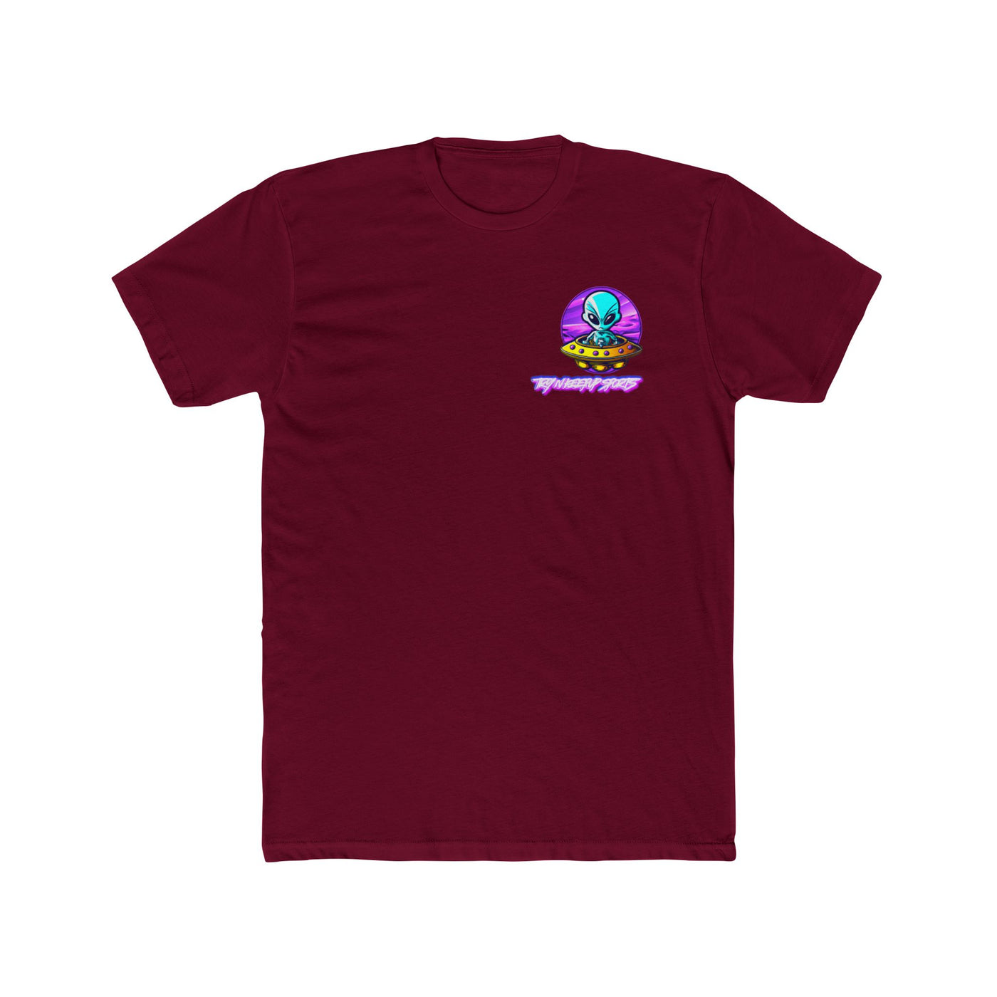 Unisex Cotton Crew Tee - Alien Encounter Graphic T-shirt