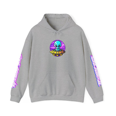 Retro Alien Graphic Hoodie - Unisex Heavy Blend™ Sweatshirt