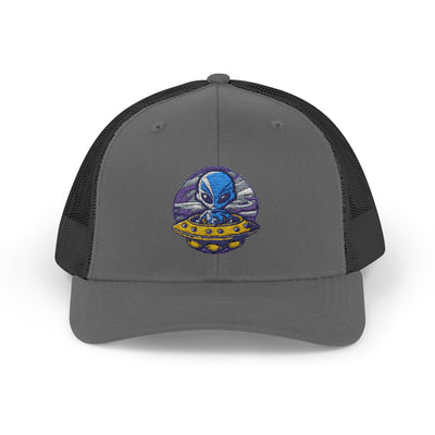 Alien UFO Snapback Trucker Cap - Fun & Trendy Hat for Sci-Fi Lovers
