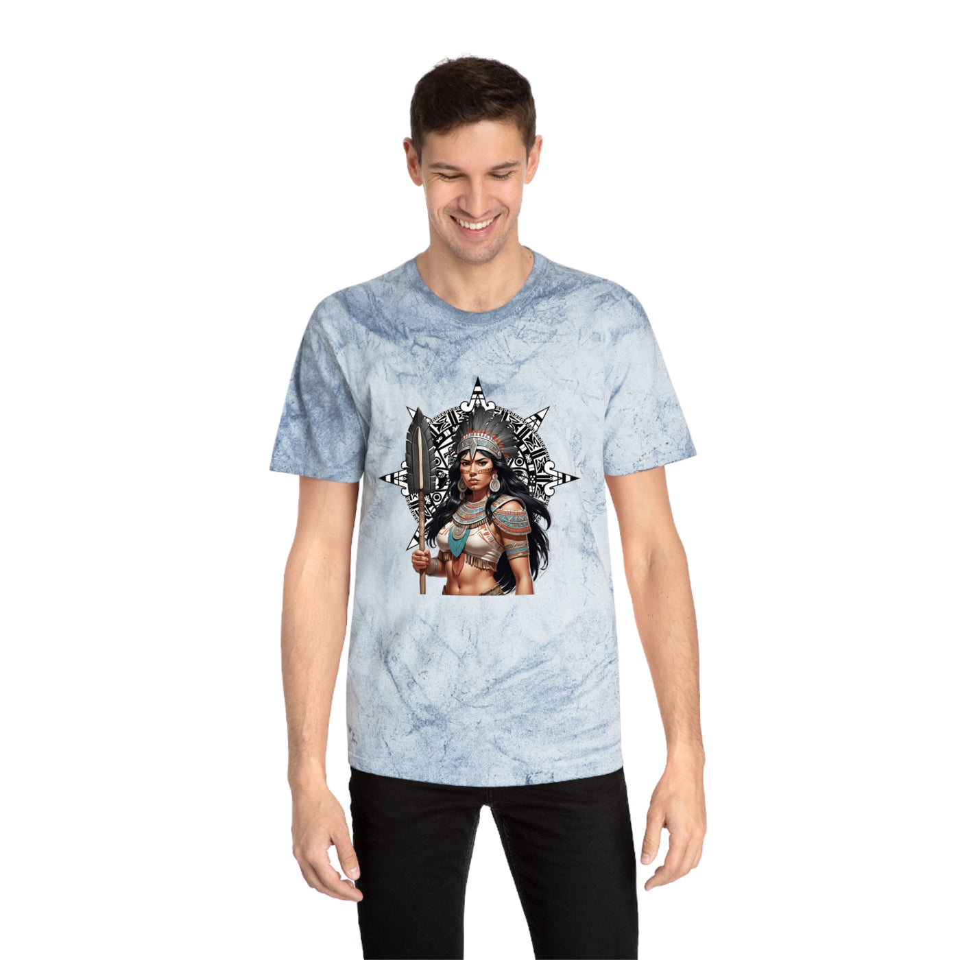 Vibrant Warrior Unisex Color Blast T-Shirt - Bold Statement Tee