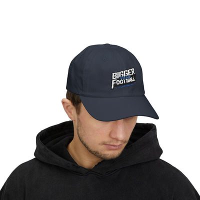 Bigger Than Football Classic Dad Cap - Casual White Hat for Sports Lovers