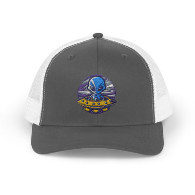 Alien UFO Snapback Trucker Cap - Fun & Trendy Hat for Sci-Fi Lovers