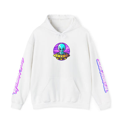 Retro Alien Graphic Hoodie - Unisex Heavy Blend™ Sweatshirt