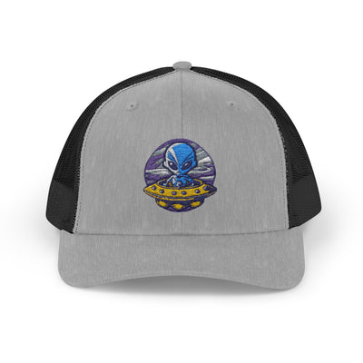 Alien UFO Snapback Trucker Cap - Fun & Trendy Hat for Sci-Fi Lovers