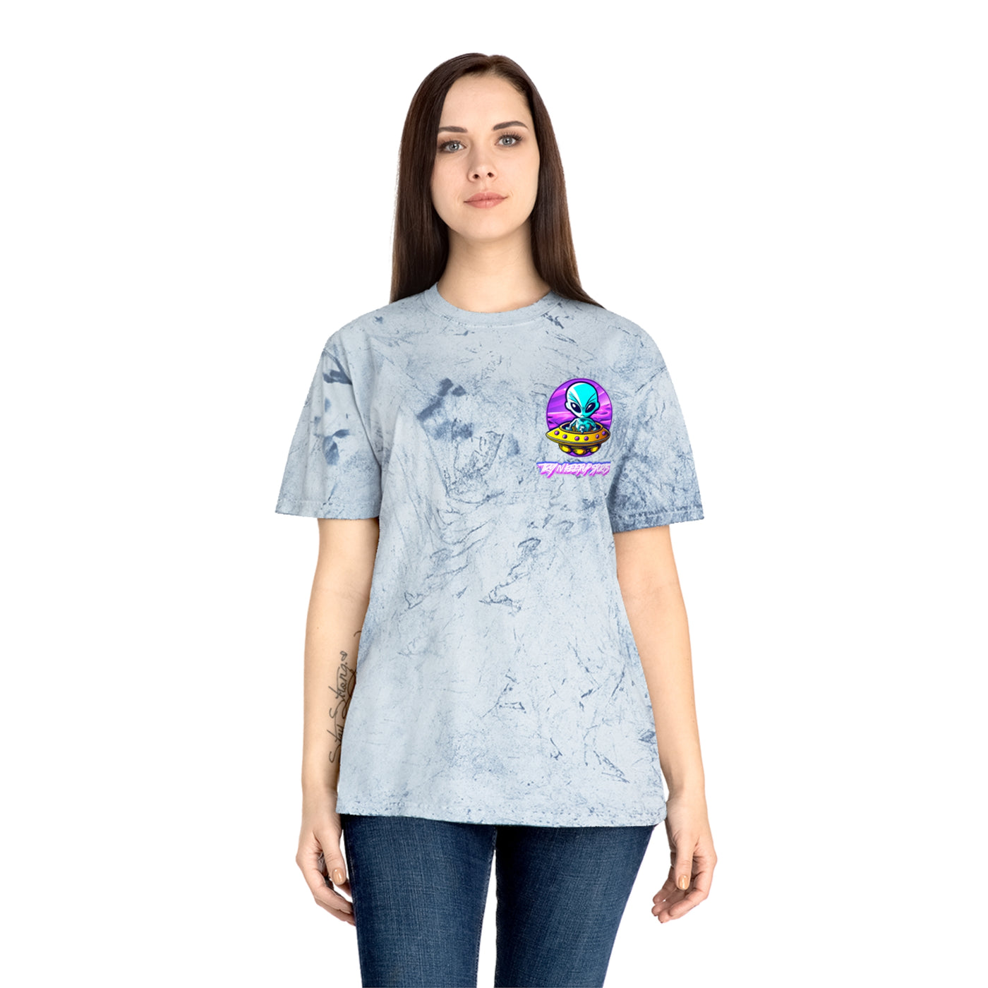 Colorful Alien Graphic Unisex T-Shirt - Perfect for Festivals & Casual Wear