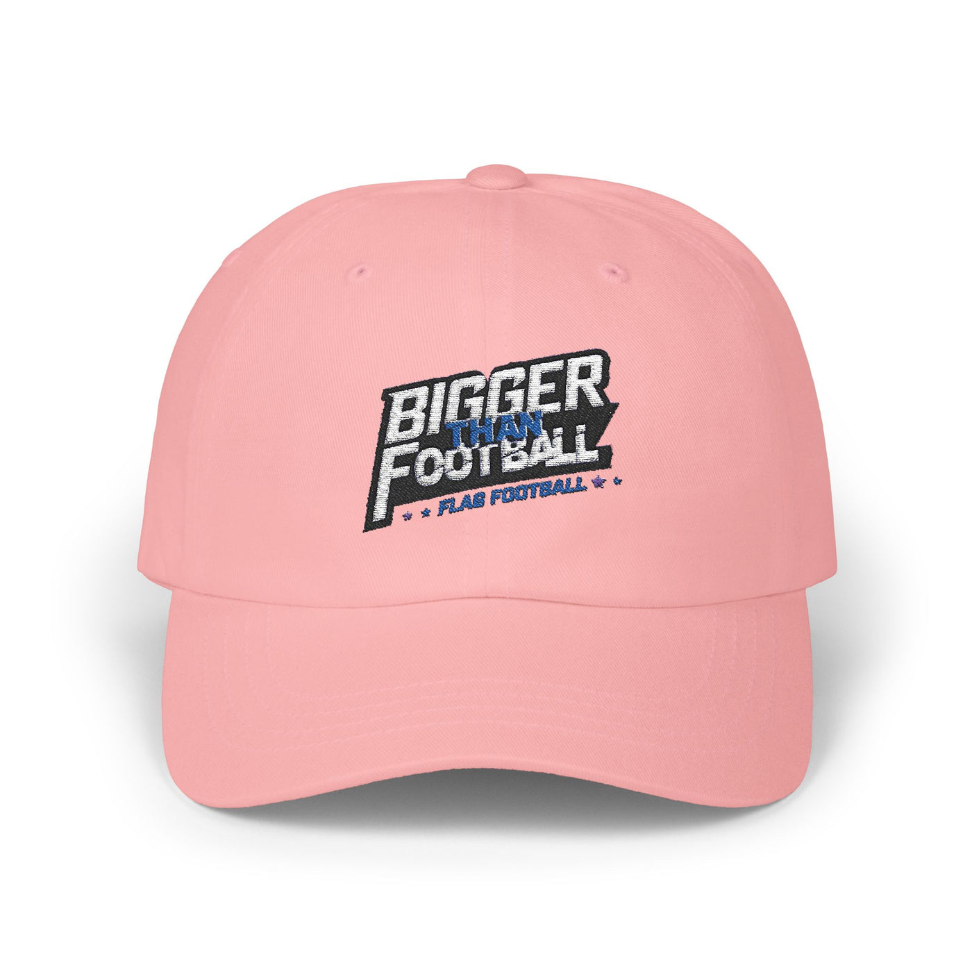 Bigger Than Football Classic Dad Cap - Casual White Hat for Sports Lovers