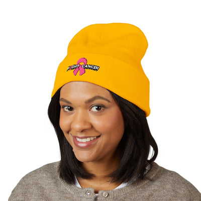 Pink Ribbon Classic Cuffed Beanie